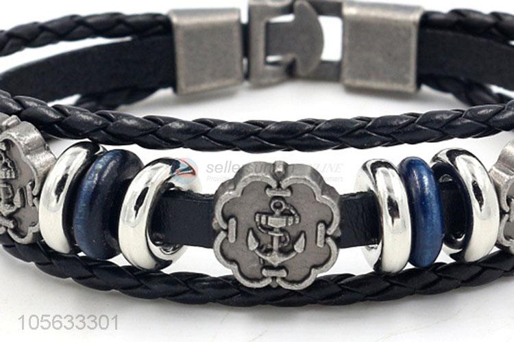 Promotional products handmade retro braided rope bracelet for men