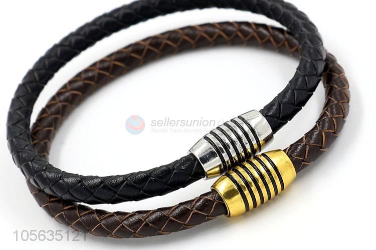 Hot selling retro leather braided bracelet rope bracelets for men