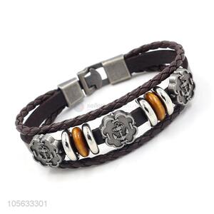 Promotional products handmade retro braided rope bracelet for men