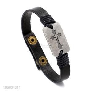 Superior quality retro leather bracelet charms bracelets for men