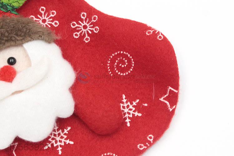 Made In China Wholesale Red and Green Claus Christmas Gift Bag Santa Christmas Stocking Sock