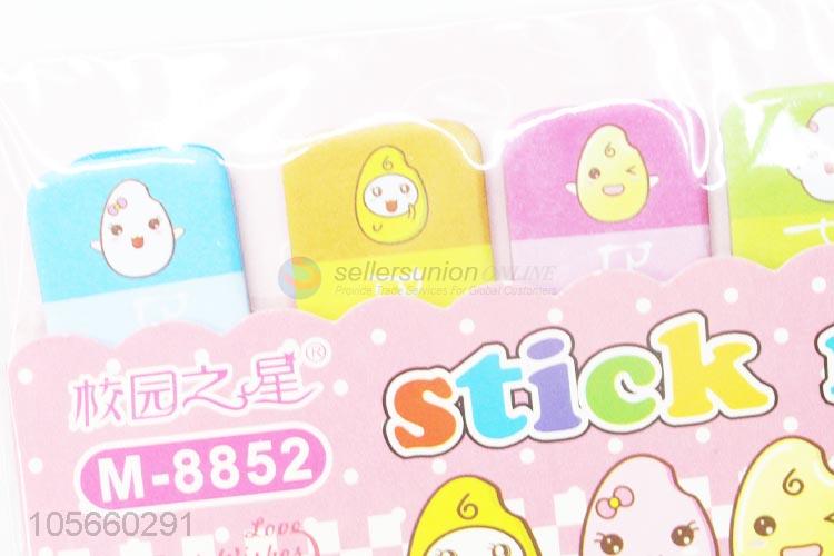 Factory Promotional Mini Lovely Kawaii Cartoon School Supplies 100pcs Note Paper Stickers