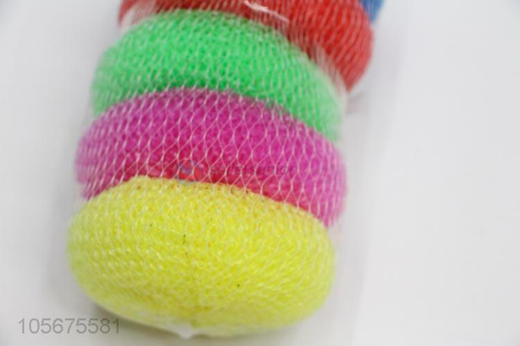 Best sale kitchen cleaning ball wire mesh scrubber sponge plastic scourer