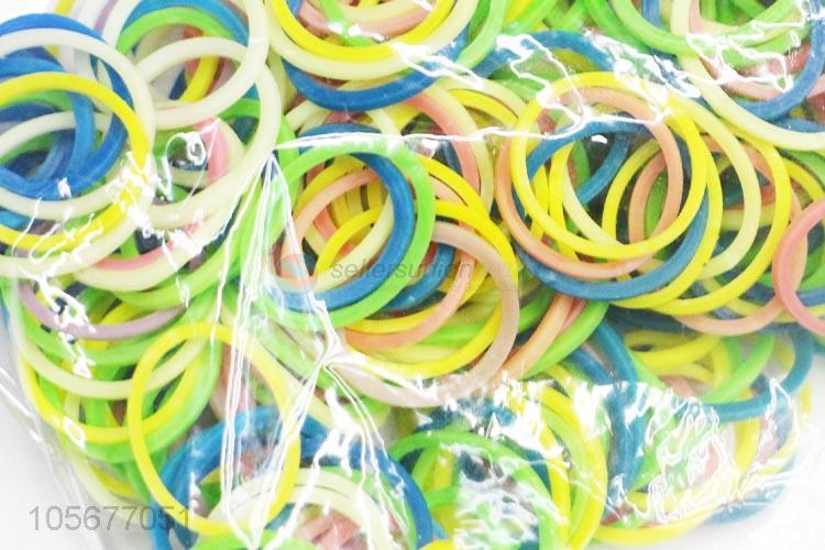 Best Price 200 Pieces Colorful Rubber Band Fashion DIY Bracelet Accessories