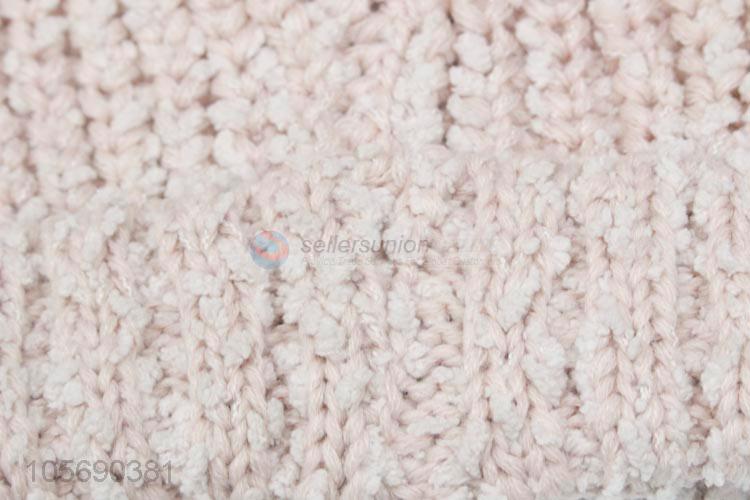 China Factory Pink Woman Winter Warm Knitting Hat