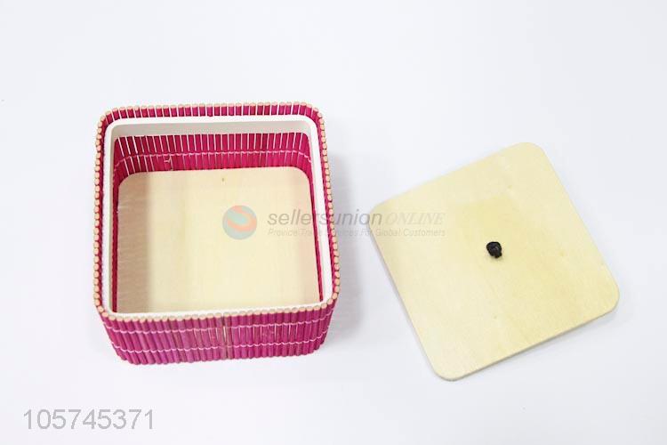 Professional suppliers bamboo woven curtain wooden jewelery box