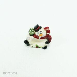 Competitive price christmas decorative ceramic snowman paper towel holder