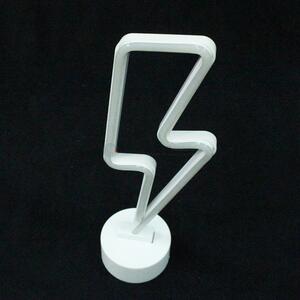 White Lightning Shape LED Light