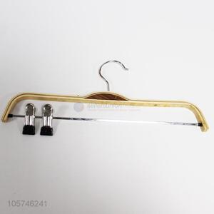 Custom Wooden Coat Hanger With Clips