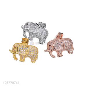 Good Sale Elephant Shape Necklace Pendant Copper Accessories