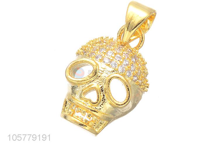 New Arrival Skull Shape Necklace Pendant Copper Accessories