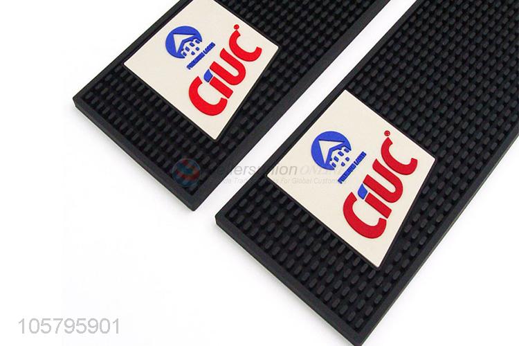 Custom Fashion PVC Beer Mat Soft Rubber Bar Mat