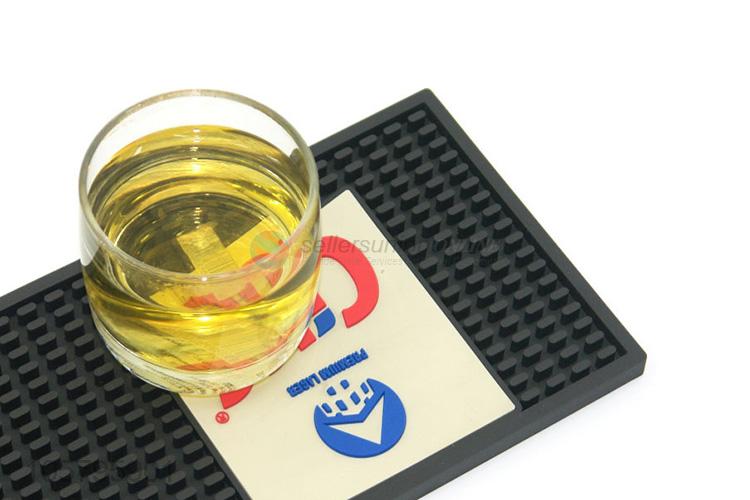 Custom Fashion PVC Beer Mat Soft Rubber Bar Mat