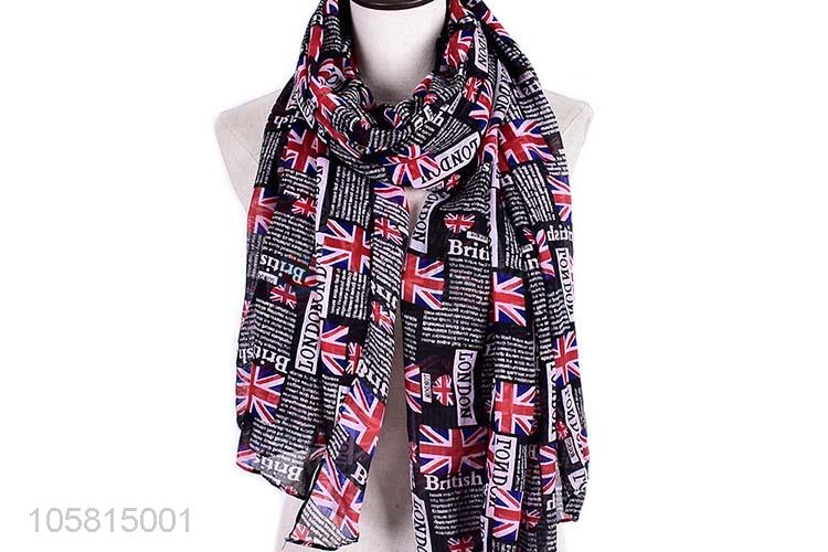 Factory Direct High Quality Women Elegant Long Silk Scarf