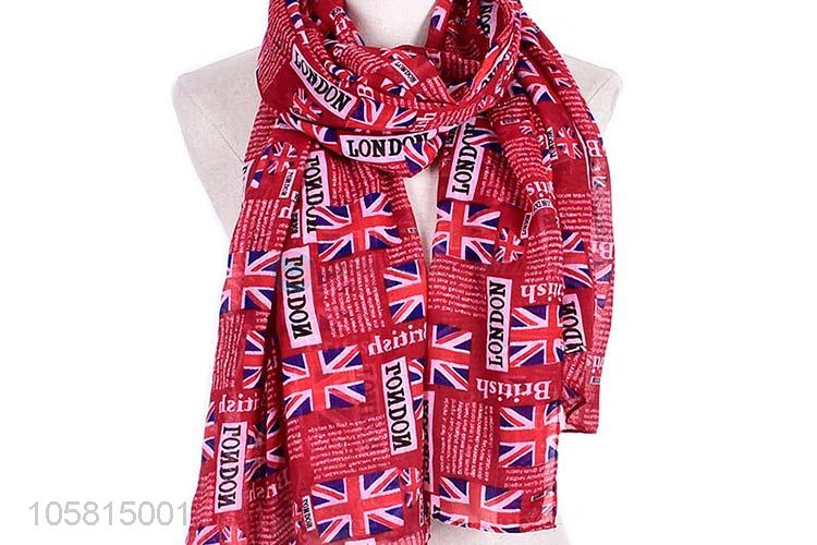 Factory Direct High Quality Women Elegant Long Silk Scarf