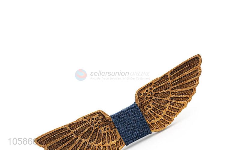 New Advertising Butterfly Shape Wood Bow Tie for Men