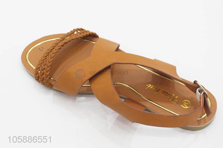 Yiwu factory stylish summer outdoor flat women sandals