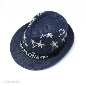 Direct factory fedora paper straw hat fashion beach hat