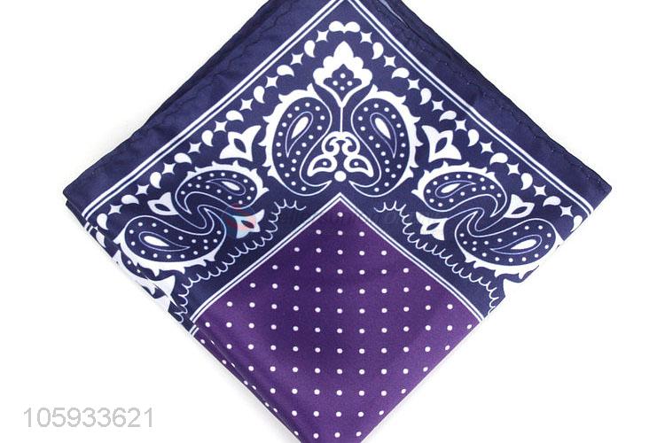 Wholesale Colorful Polyester Pocket Square For Man