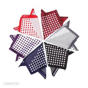 Custom Wave Point Pattern Business Pocket Squares For Man