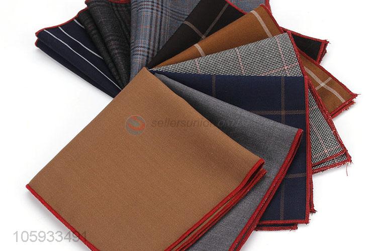 Best Quality Men Handkerchief Plaid Pocket Squares