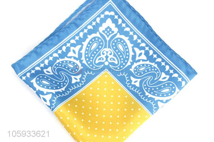 Wholesale Colorful Polyester Pocket Square For Man