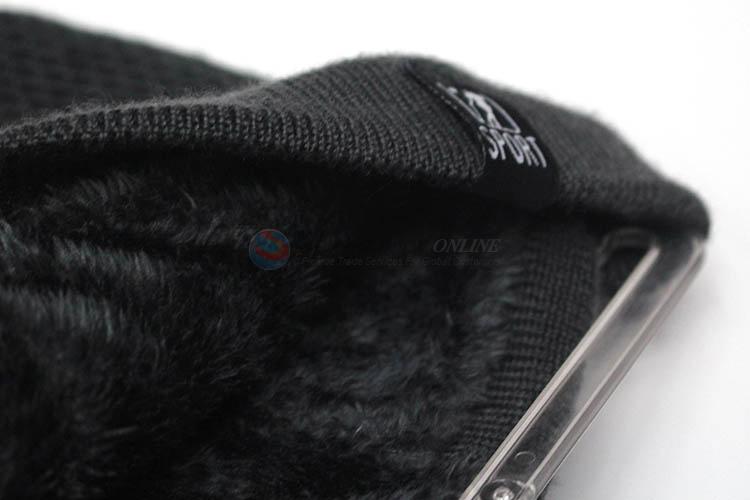 Fashion unisex women men sport winter knitted plus velvet hat warm cap