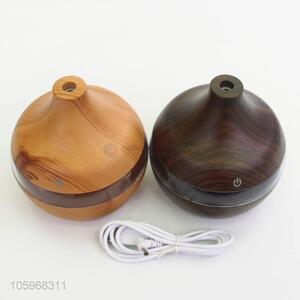 Premium quality wood grain ultrasonic usb air humidifier with led light