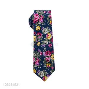 Manufacturer custom custom flower printed necktie for men