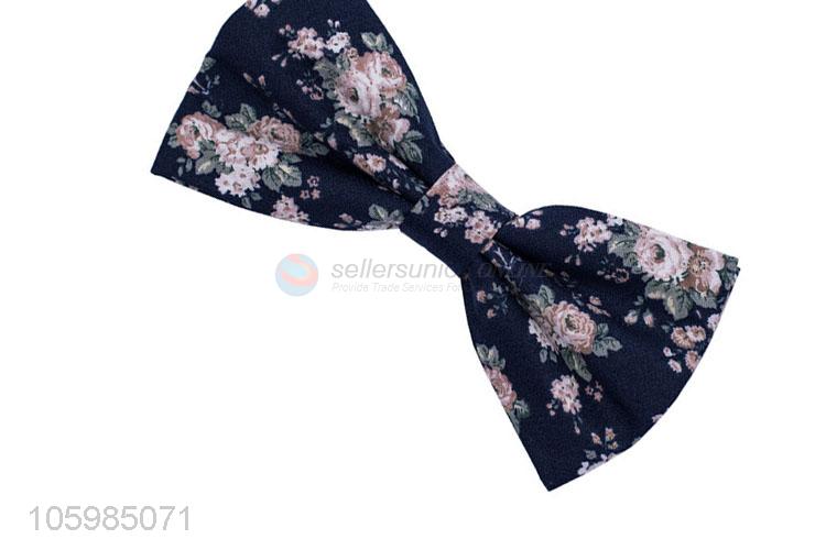 Low price fashion beautiful floral print bow tie