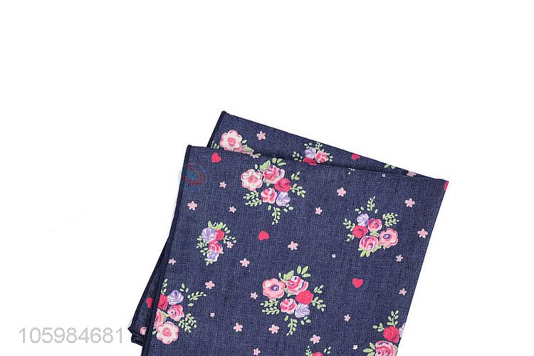 Professional suppliers beautiful floral print suit pocket square