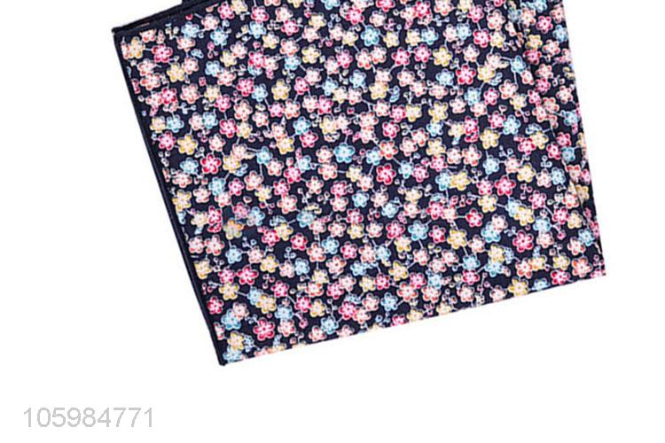 New style delicate floral print pocket square/handkerchief