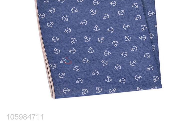 Made in China delicate anchor print pocket square/handkerchief