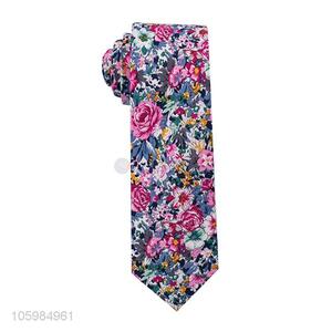 Excellent quality delicate men necktie floral print ties