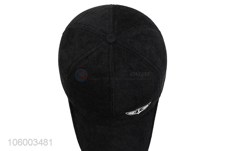 Top selling men's woolen stripe shade earmuff baseball cap