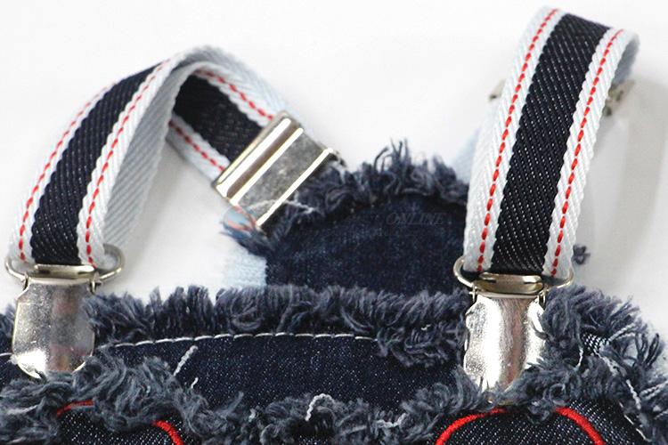 New summer pet dog denim fabric jumpsuits