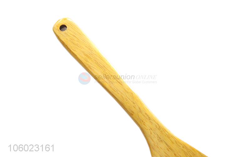 Fashion Golden Yellow Wooden Oblique Spatula Cooking Shovel