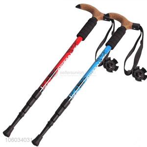 Popular Promotional Outdoor Carbon Fiber Walking Alpenstock