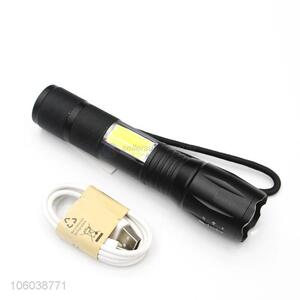 Fashion Battery Usb Charging LED Light Flashlight