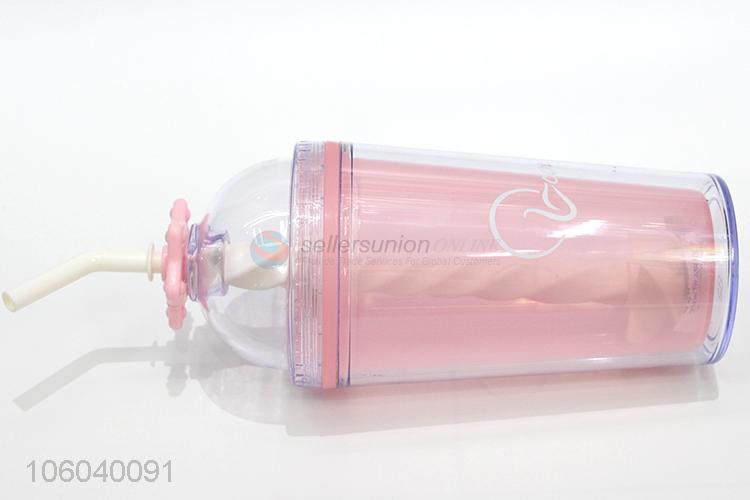 New arrival custom BPA free water bottle sport bottle with straw