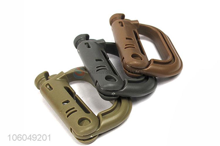 Tactical safety buckle molle locking D-ring carabiner webbing hook