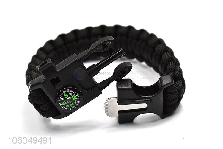 Wholesale 5 in 1 outdoor survival paracord bracelet with core line