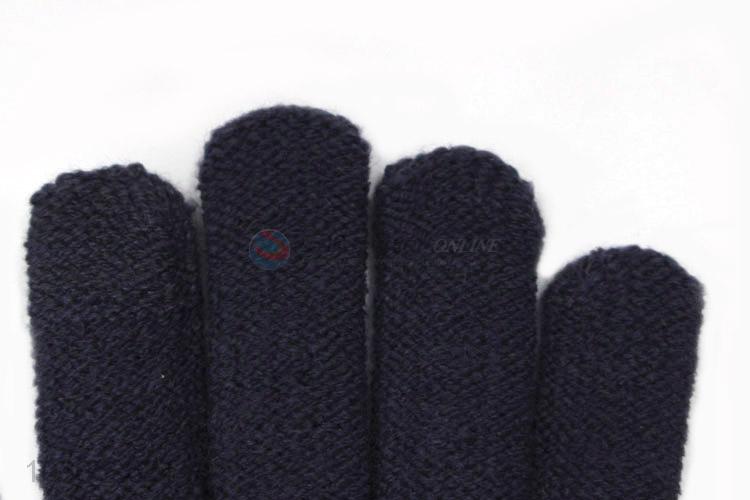 Fashion lady girl women winter warm knitted imitation cashmere gloves