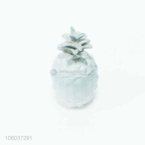 Fashion Pineapple Shape Storage Jar Ceramic Decoration