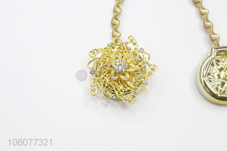 Latest style decorative alloy megnetic curtain tiebacks clip