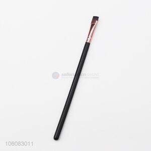 Fashion single piece nylon hair makeup brush black wood handle makeup brush