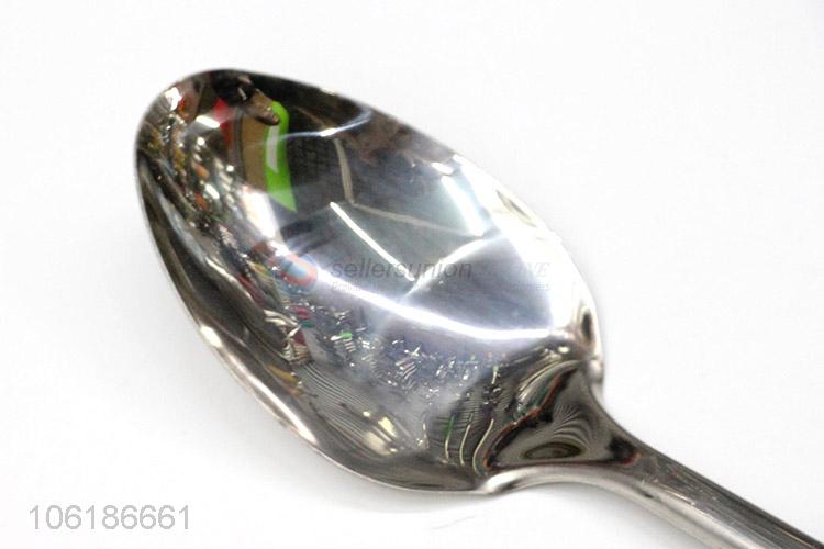 Wholesale cheap kitchen products stainless steel long dinner spoon