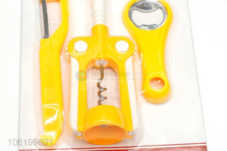 Wholesale Three-Pieces Peeler Knife Wine Opener Bottle Opener Kitchen Tool Set