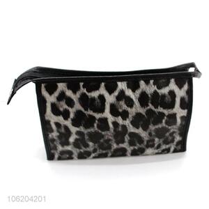 Best sale leopard printed pu cosmetic bag travel bag