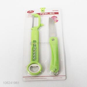 Premium quality custom multi-use peeler and fruit knife set